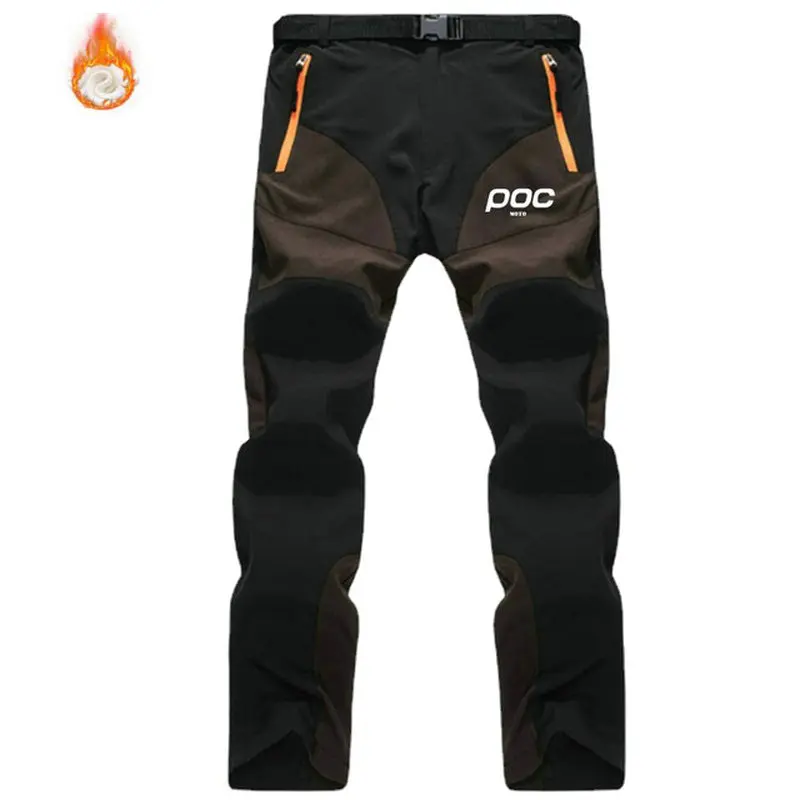 New Moto Poc Winter Cycling Mountain Bike Pant Motocross Bmx Xc Ciclismo Pant Bicicletta Quick Dry Traspirante Thermal Fleece Pantaloni