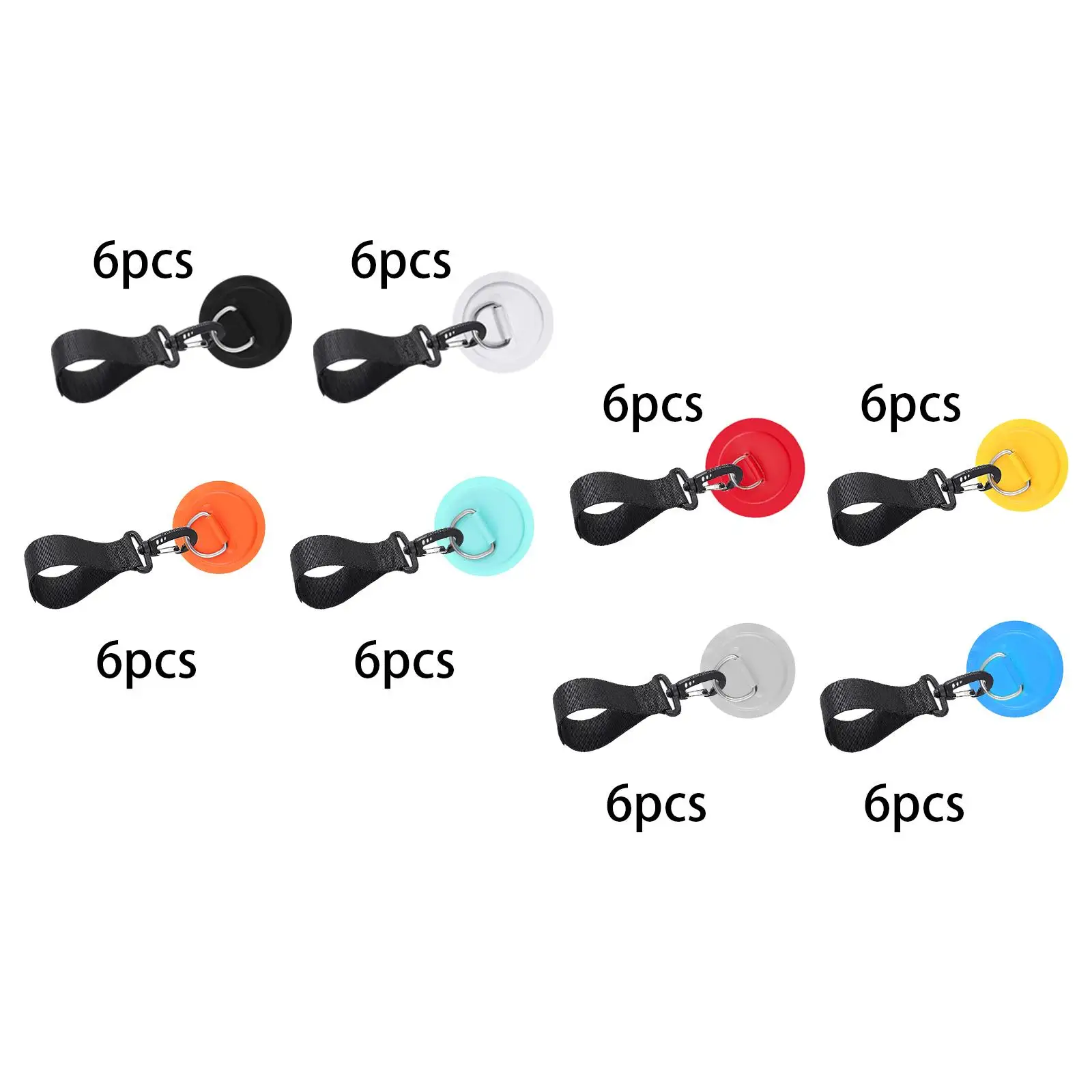 6 Pezzi Kayak Paddle Holder Cinghie Oars Keeper Canoa Tavola Da Surf Moto D'Acqua