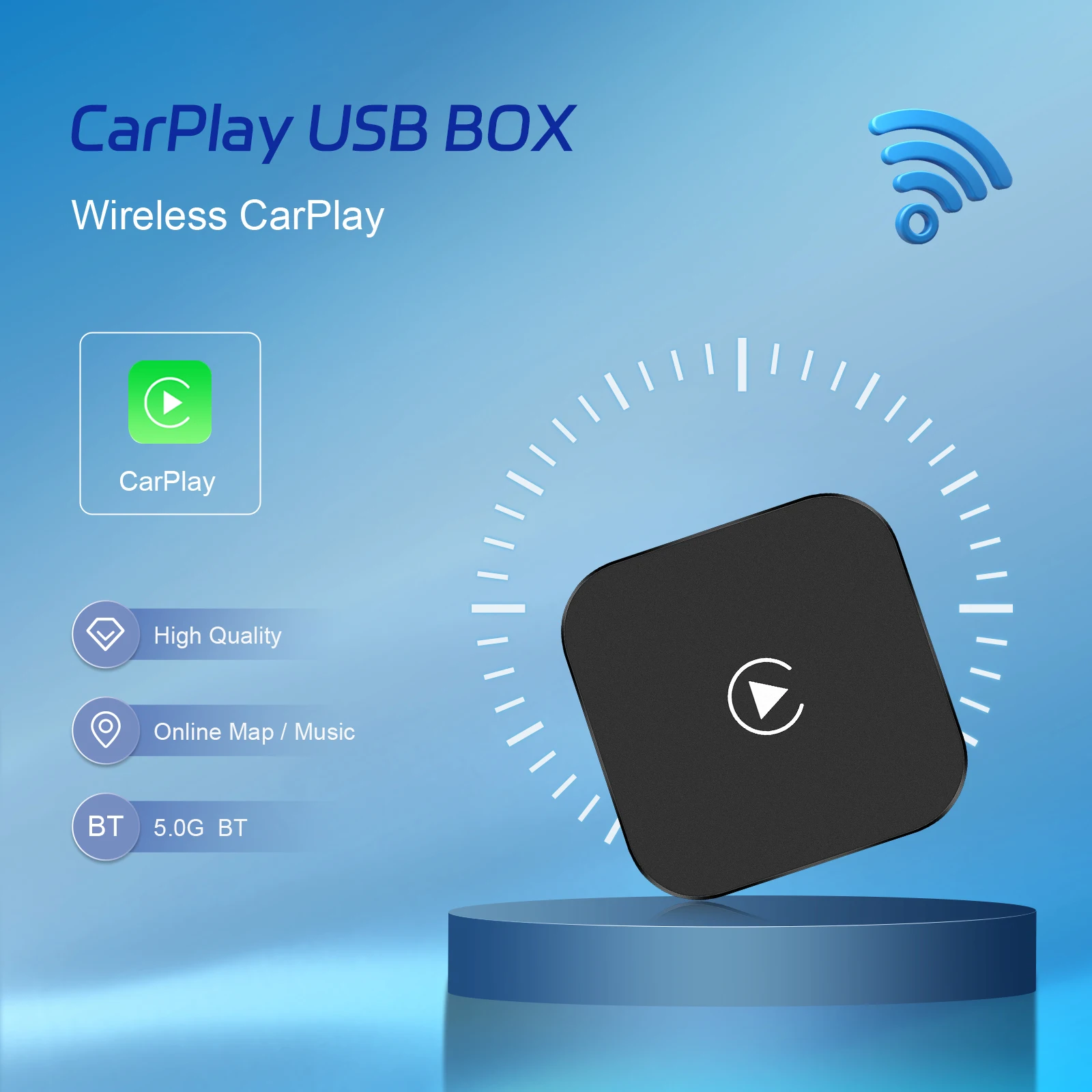 Leekooluu Cablato Carplay A Wireless Carplay Ai Box Adattatore Per Auto Apple Wireless Carplay Dongle Per Kia Vw Toyota Peugeot Volvo