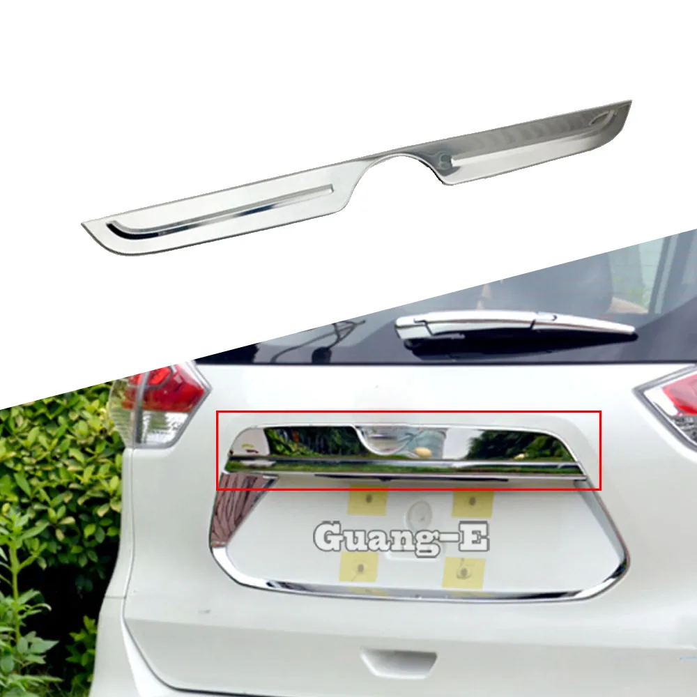 Car Rear Back Bumper Styling In Acciaio Inox Licenza Trim Telaio Lampada Tronco Per Nissan X-Trail Xtrail T32/Rogue 2014 2015 2016