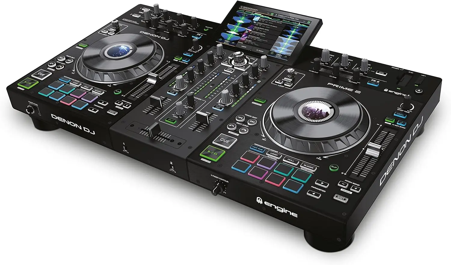 Grande Sconto Vendite Denon Dj Prime 4 Sistema Dj Autonomo Con Deck Saver
