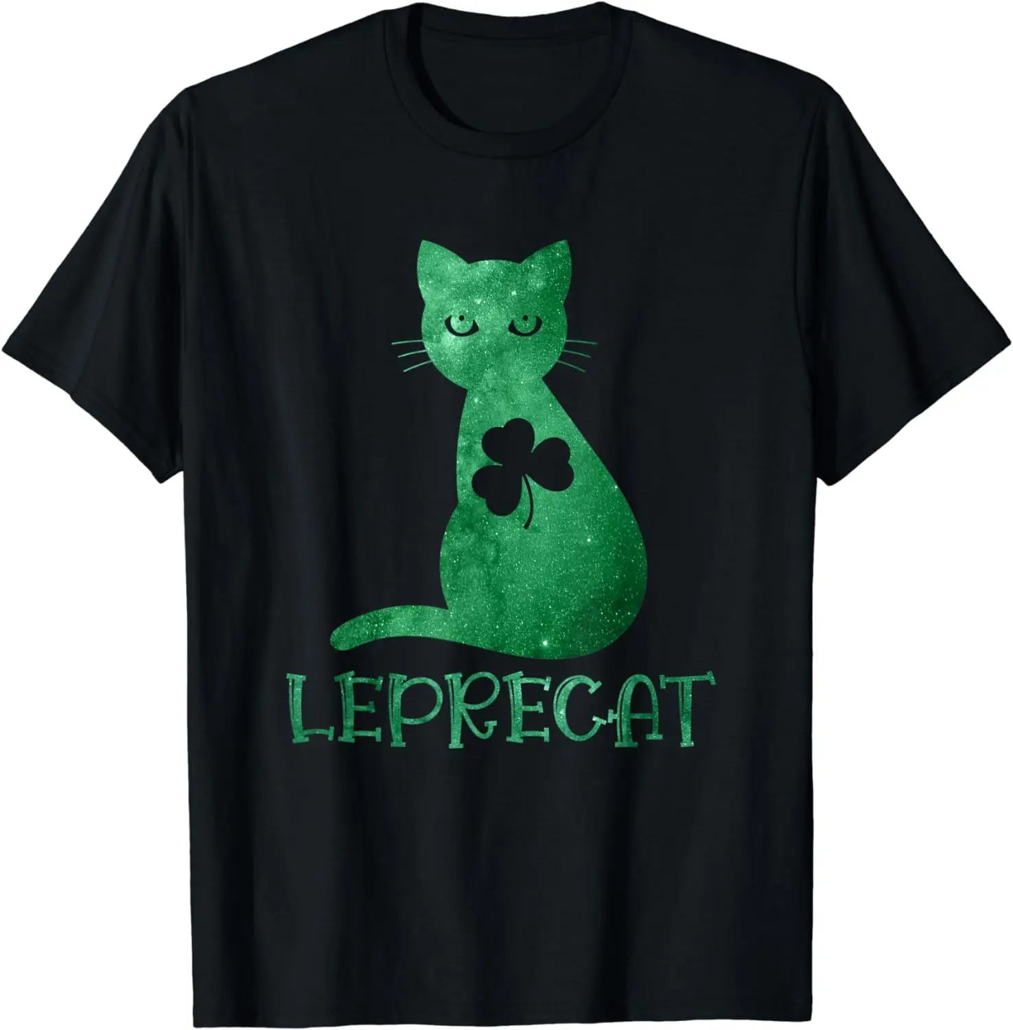 T-Shirt Cat Leprechaun Cat Lover Shamrock St Patrick'S Day T-Shirt