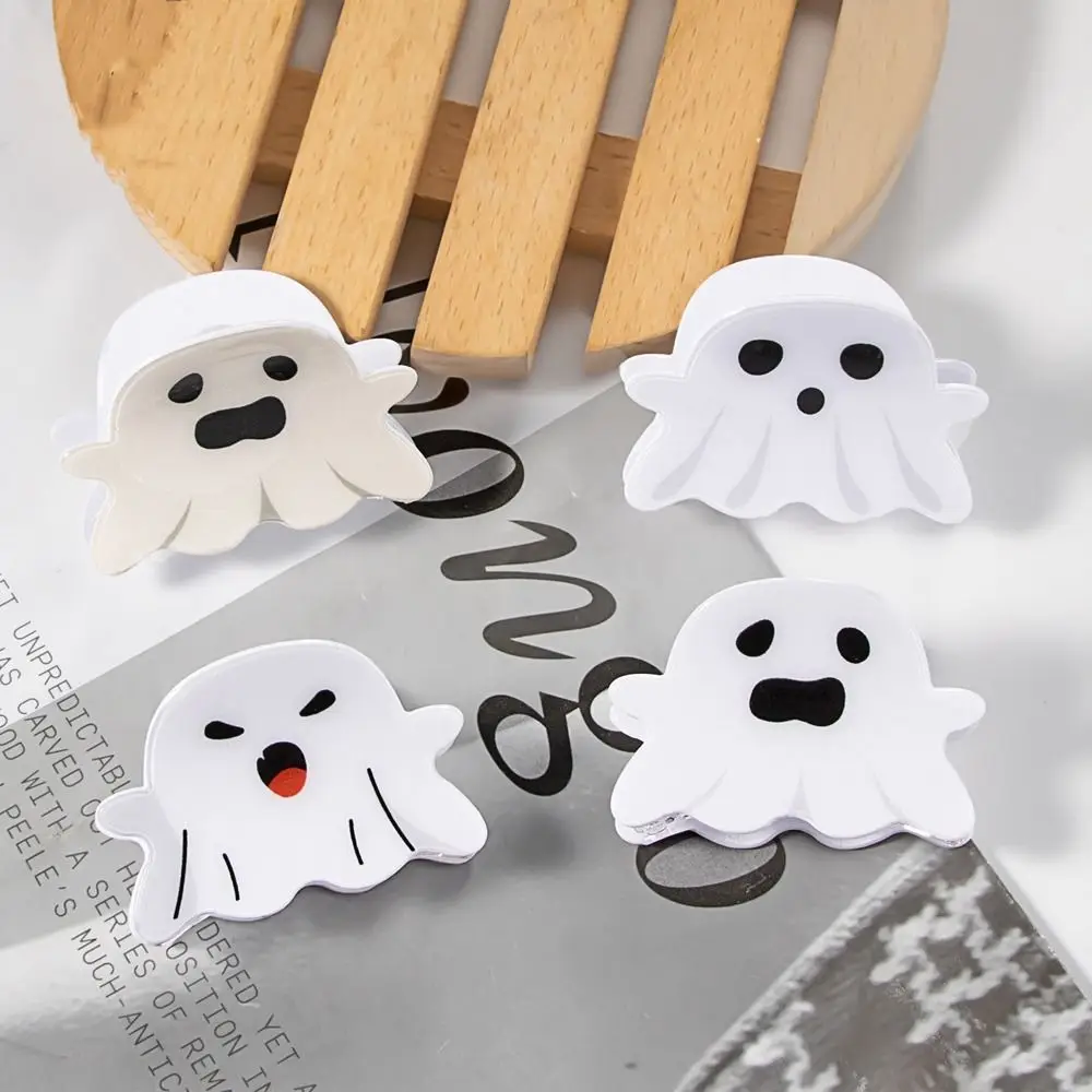 Halloween Ghost Hair Claw Espressioni Acriliche Creative Ghost Shark Clip Shark Clip Devil Halloween Hair Clip Travel