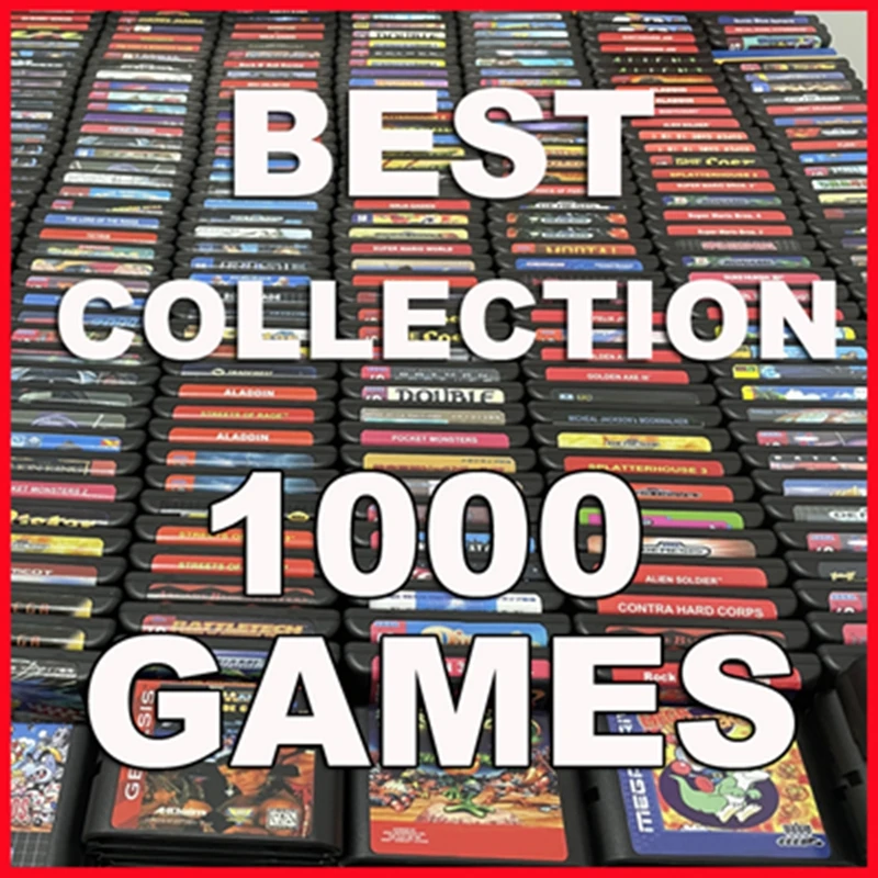 1000 Giochi Migliore Collezione Scheda Di Gioco Md 16Bit Per Sega Mega Drive Per Genesis