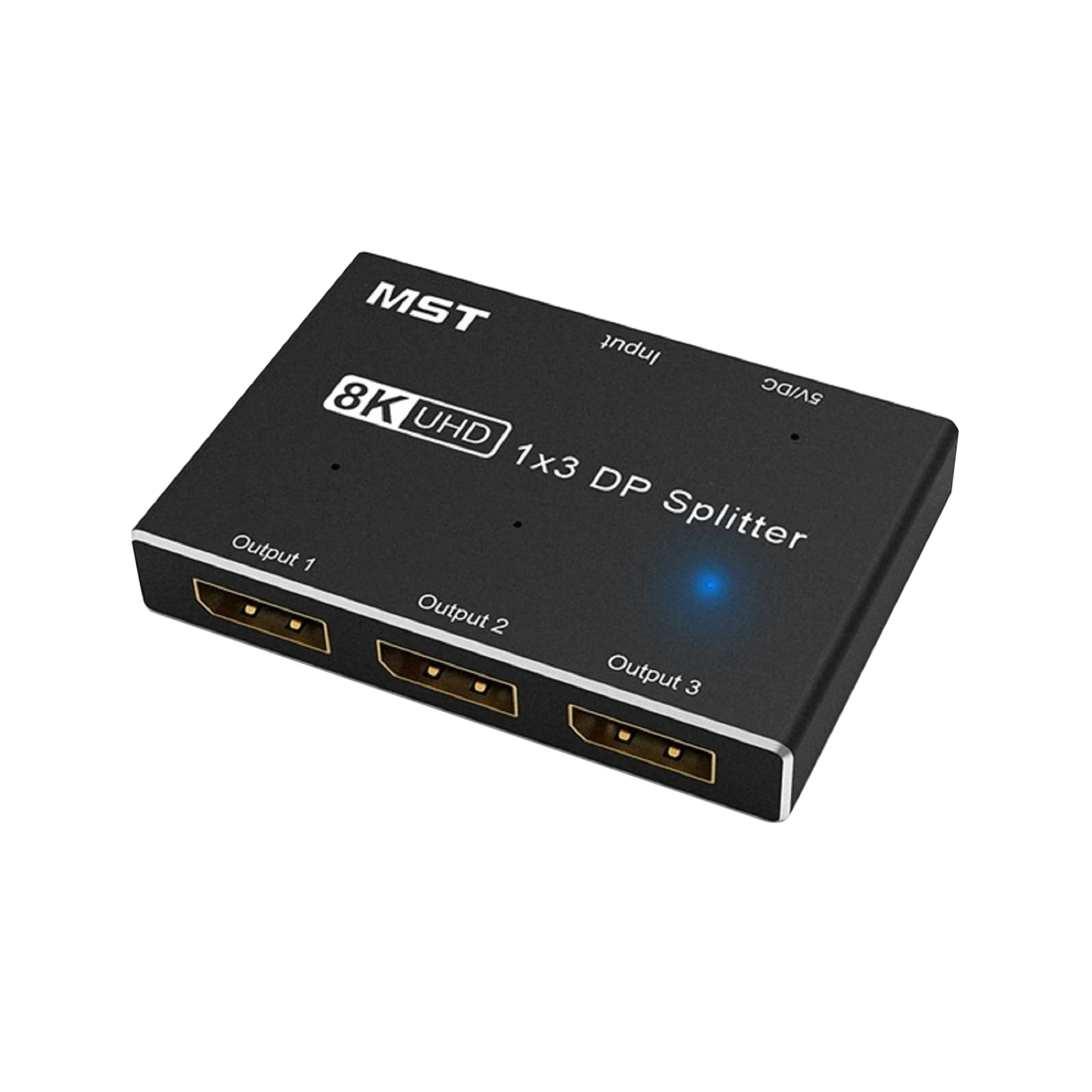 Displayport 1.4 1X3 Splitter 8K @ 30Hz 4K @ 144Hz Mst Sst Hub Adattatore Splitter Multi Monitor Con Display Esteso E Modalità Specchio