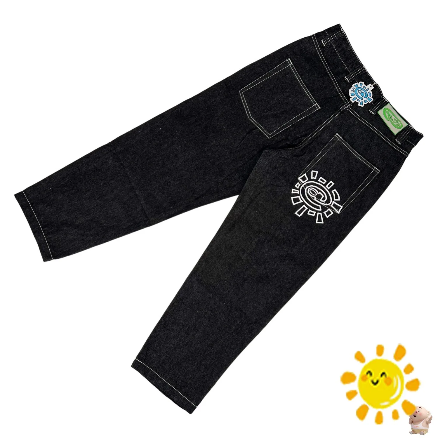 24Ss Di Alta Qualità Fai Sempre Quello Che Vuoi Fare Jeans Uomo Donna 1:1 Pantaloni In Denim Hip Hop Adwysd High Street Della Migliore Qualità