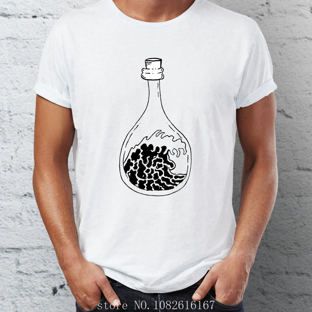 Tshirt Funny Cool Youth Tees Top Harajuku Summer T-Shirt Da Uomo Inner Storm The Great Wave Off Kanagawa Culture Oversize