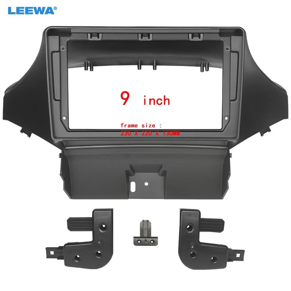 Leewa Car Audio 9 "Unità Principale A Grande Schermo Dash Fascia Panel Frame Kit Adattatore Per Chevrolet Orlando (09-12) Dash Frame # Ca5409