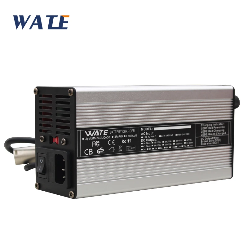 12.6 V 16A Caricatore 12 V Li-Ion Batteria Smart Charger Utilizzato Per 3 S 12 V 10Ah 15Ah 20Ah Li-Ion Batteria Di Trasporto Con Il Ventilatore Caso D