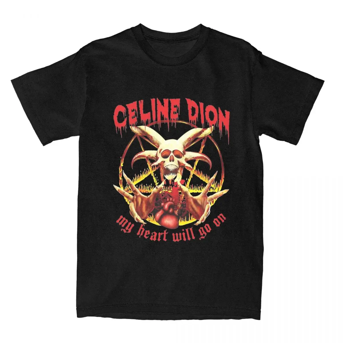 Heavy Band C-Celine Music Uomo Donna T Shirt Merch Vintage Tees T-Shirt Puro Cotone Regalo Di Compleanno Top