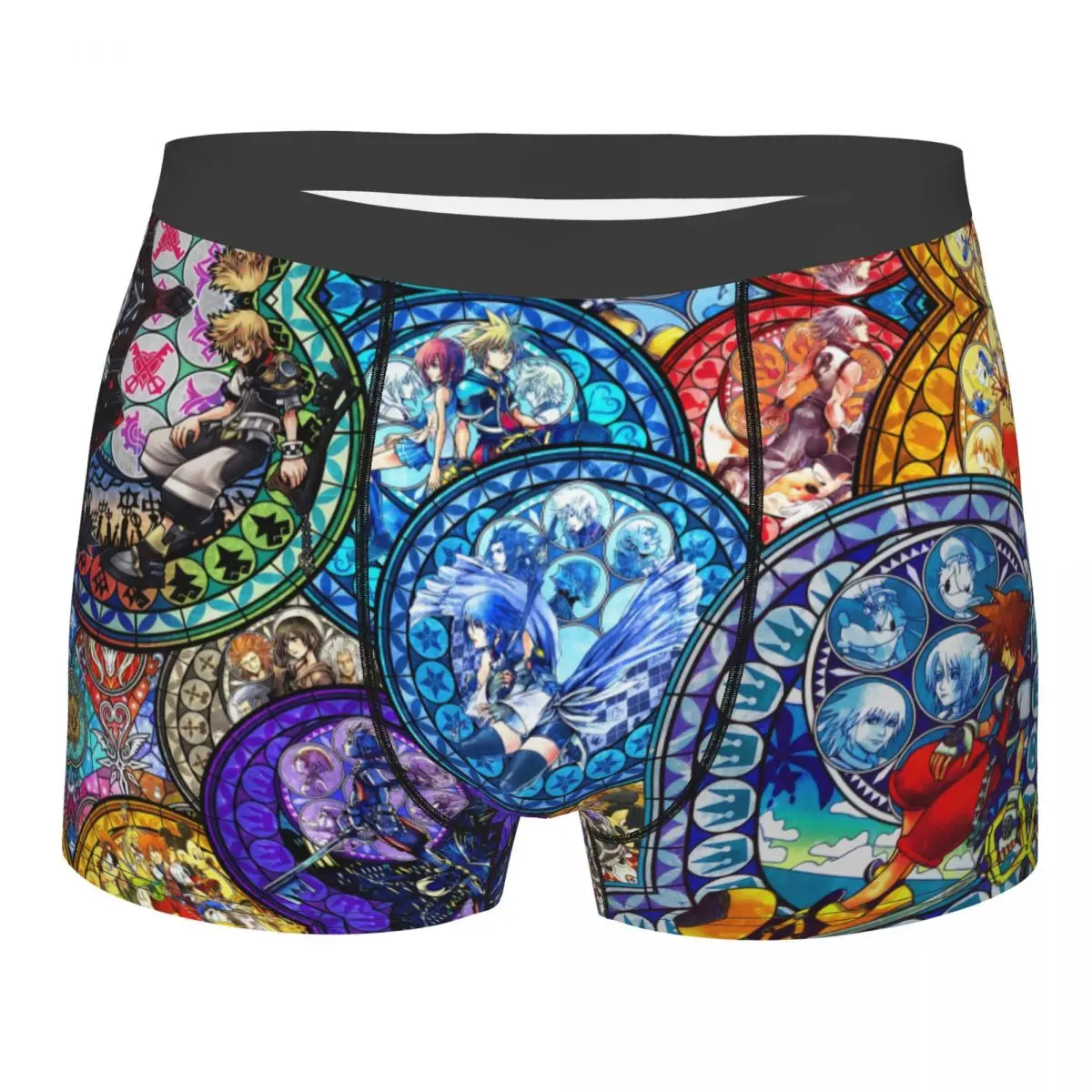 Disney Kingdom Hearts Box Art Boxer Shorts For Men 3D Printed Anime Game Underwear Mutandine Slip Mutande Traspiranti