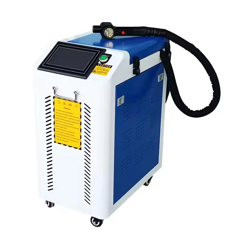 Macchina Per La Rimozione Della Ruggine Laser Pulitore Laser Portatile A Impulsi 200W 300W 500W Macchina Per La Pulizia Laser
