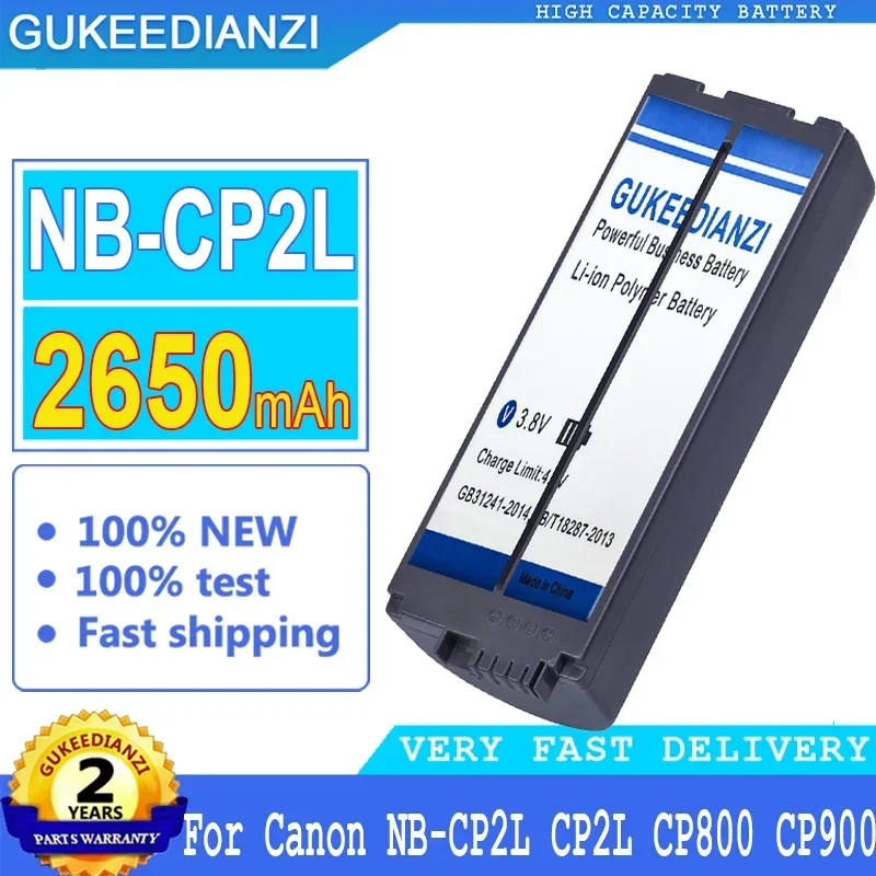 Batteria Gukeedianzi Per Canon Nb-Cp1L, Cp2L, Stampanti Fotografiche, Per Selphy, Cp910, Cp1200, Cp100, Cp1300, Cp800, Cp900