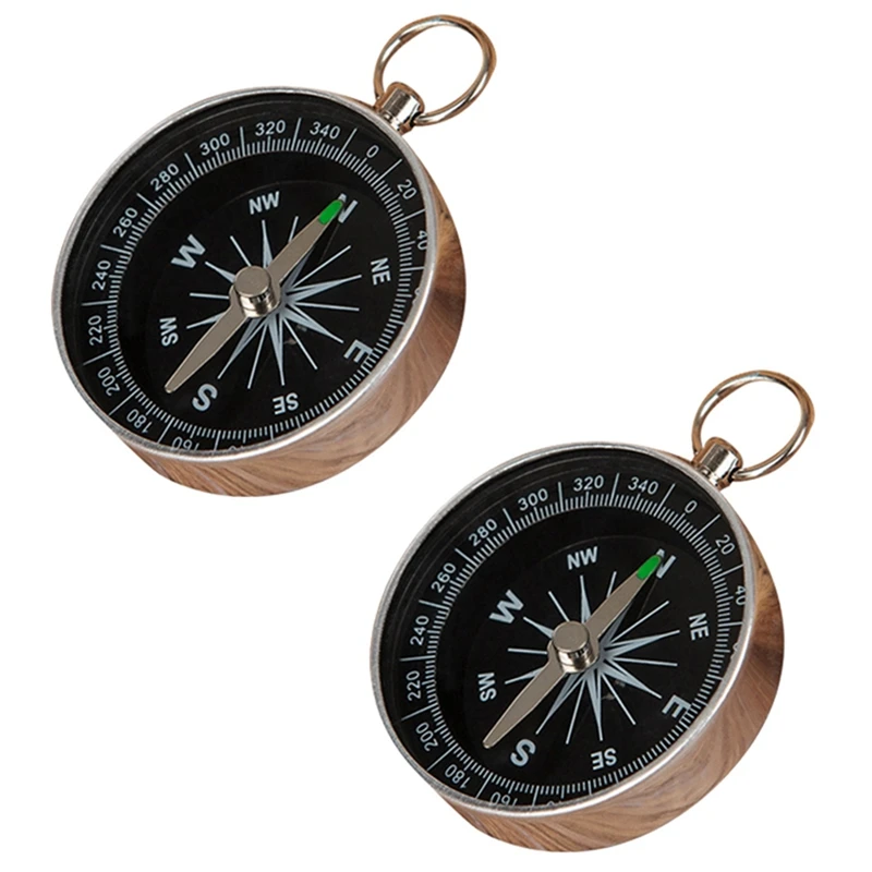 5X Pocket Compass Escursionismo Scout Campeggio Walking Survival Aid Guide