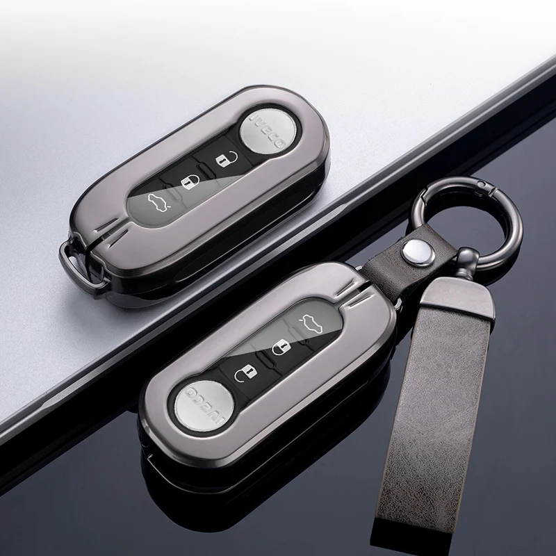 Per Fiat Ducato 500 500L Panda Grande Punto Lancia Musa Per Iveco Eurocargo Daily Metal Alloy Car Key Case Cover Accessori