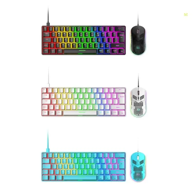 Tastiera Da Gioco Per Pc Tastiera Manipolatore Universale E Mouse Tastiera Retroilluminata Rgb Dropship