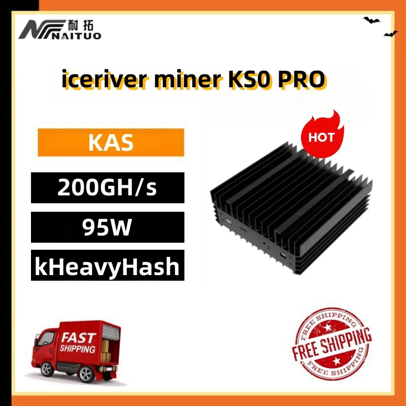 Nuovissimo Iceriver Ks0 100Gh Ks0 Pro 200Gh 100W Kas Miner Kaspa Mining Crypto Asic Miner