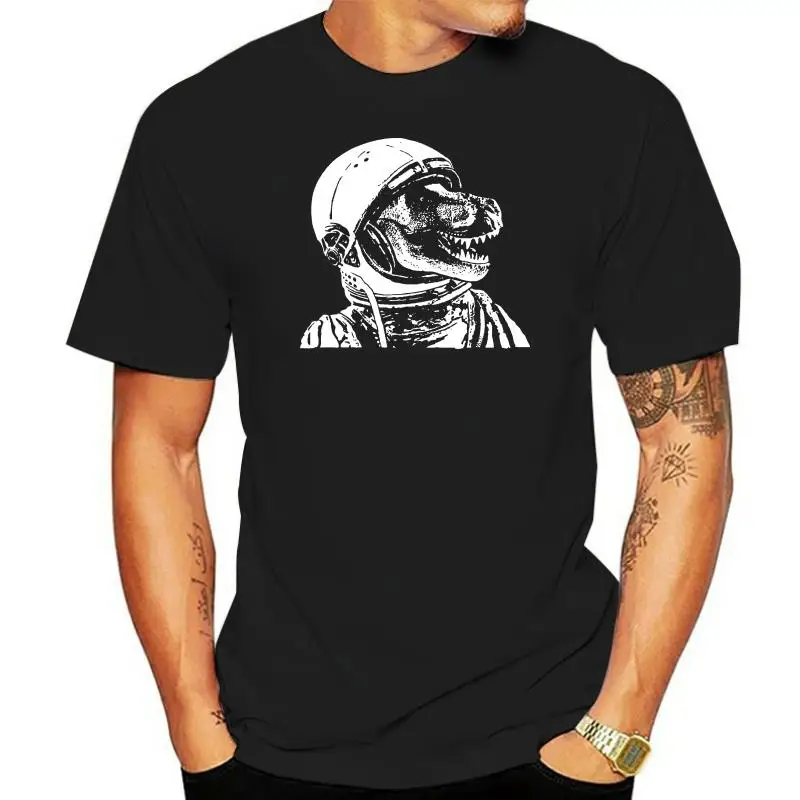 T Rex Space Dinosaur Tee Shirt Astronauta Dinosaur Tee Shirt 2023 New Trendy Hot Sale Men Camicie Con Logo Di Alta Qualità