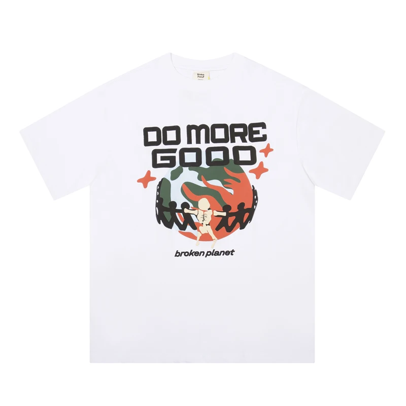 Life Broken Planet Cpfm T-Shirt American Foam Coppia Manica Corta Tee Sciolto Tshirt Bp Da Donna Da Uomo Estate