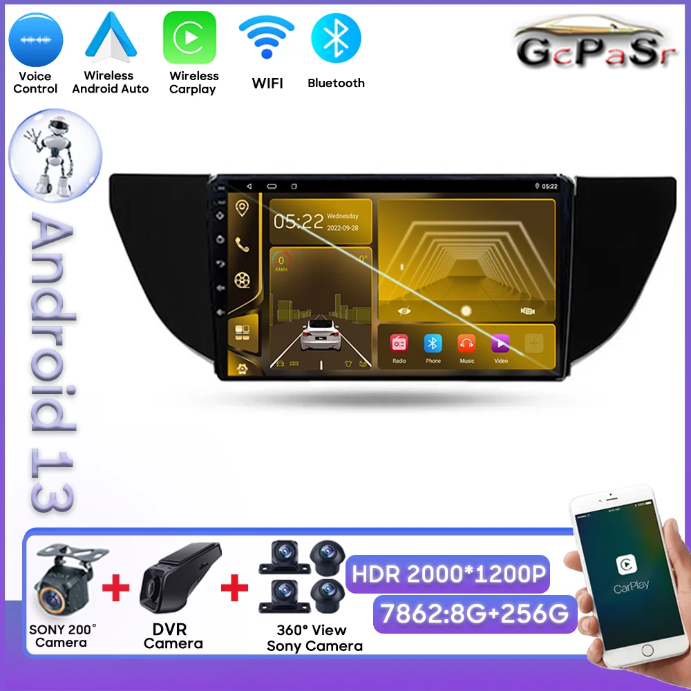 Auto Android Per Geely Gs Emgrand Ec7 1 2016 - 2020 No 2Din Dvd Touch Screen Bluetooth Carplay Stereo Head Unit Bluetooth 8 Core