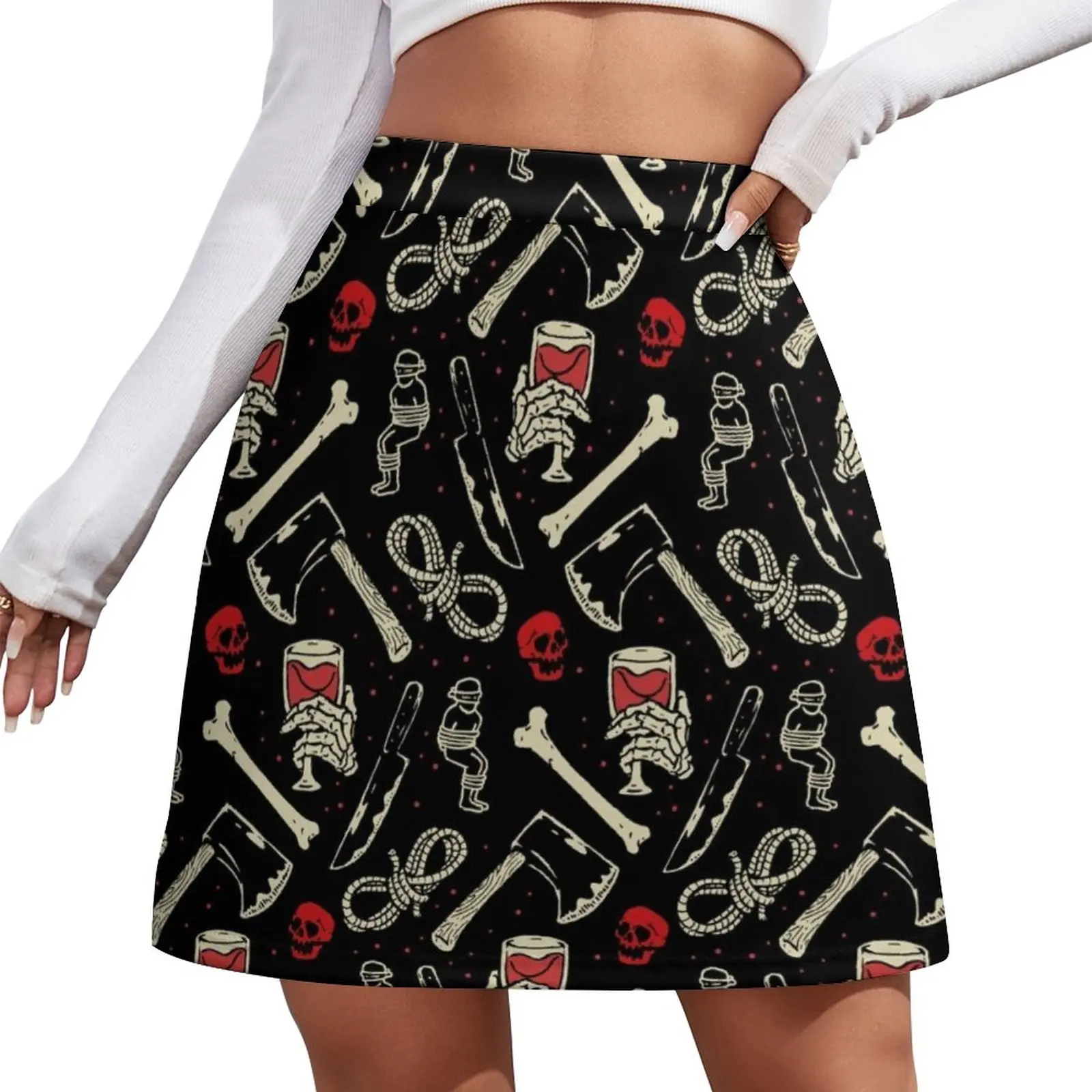 Minigonna True Crime And Wine Gonna Carina Gonne Moda Coreana Estate 2024 Minigonna Sexy Donna