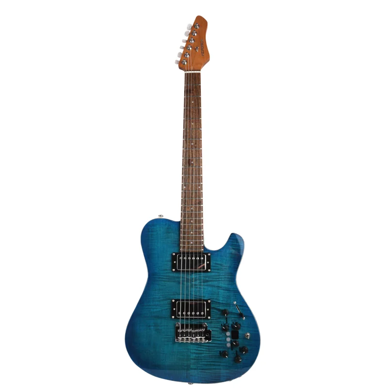 Chitarra Elettrica Da Viaggio Silenziosa Portatile Con Effetto Integrato Flame Maple Top Electricas Electro Electrique Guitare Guiter Guitarra