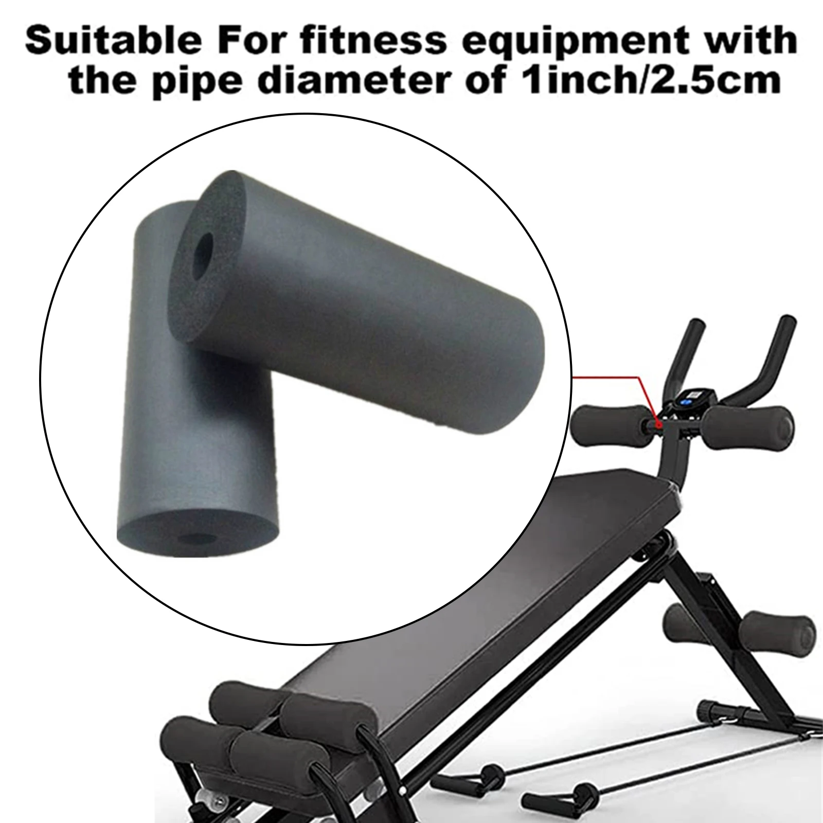 2 Pezzi Fitness Foam Pads Rollers Leg Extension For Weight Bench Home Bench Gym Workout Machines Forniture Di Ricambio