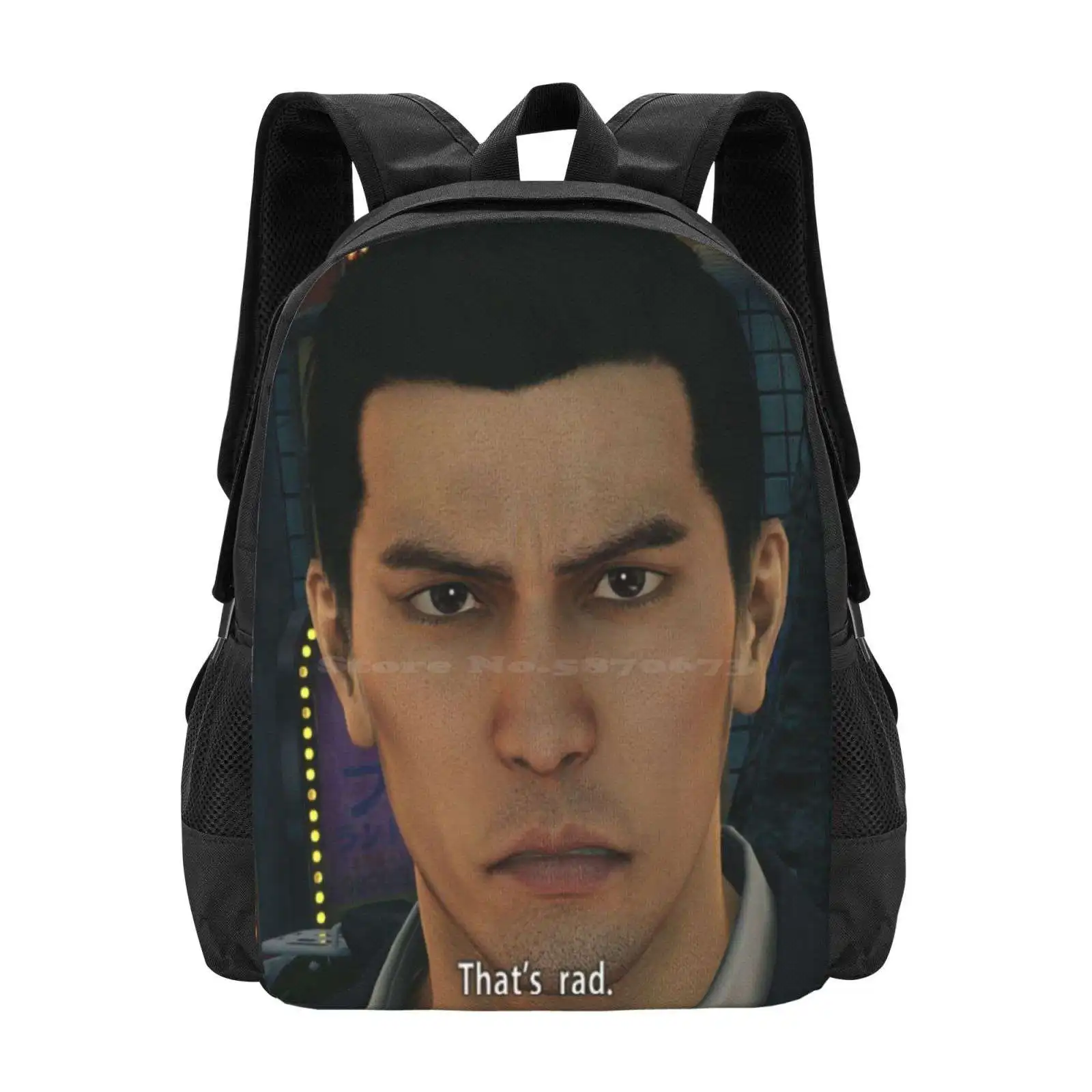 Yakuza Kiryu That'S Rad School Bags Zaino Per Laptop Da Viaggio Ryu Ga Gotoku Kiryu Kazuma Goro Majima Yakuza Kiwami Yakuza 0 Meme