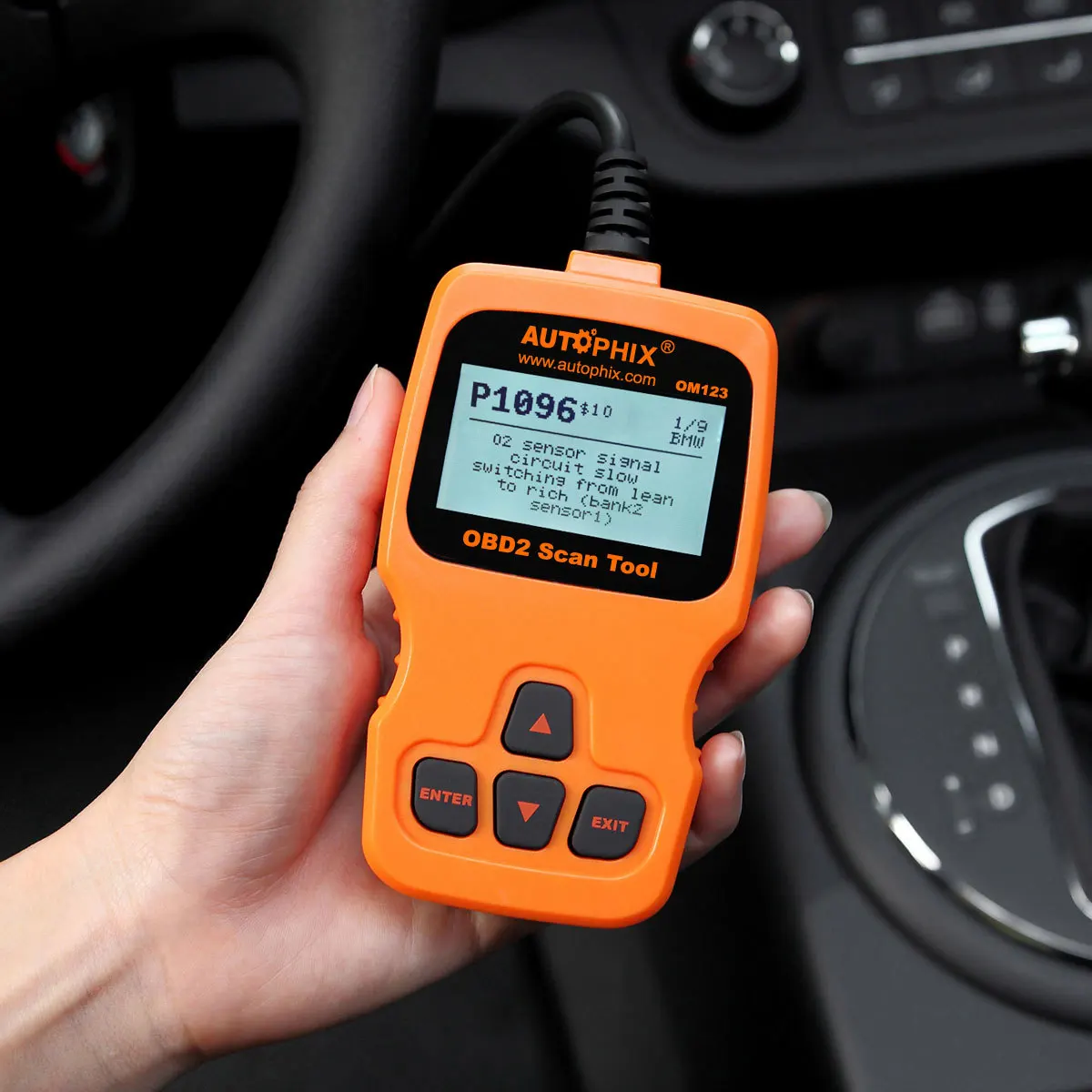 A ++ Autophix Om123 Obd2 Scanner Automobilistico Strumento Diagnostico Per Auto Odb2 Auto Scaner Leggi Clear Engine Fault Light Code Reader Elm327
