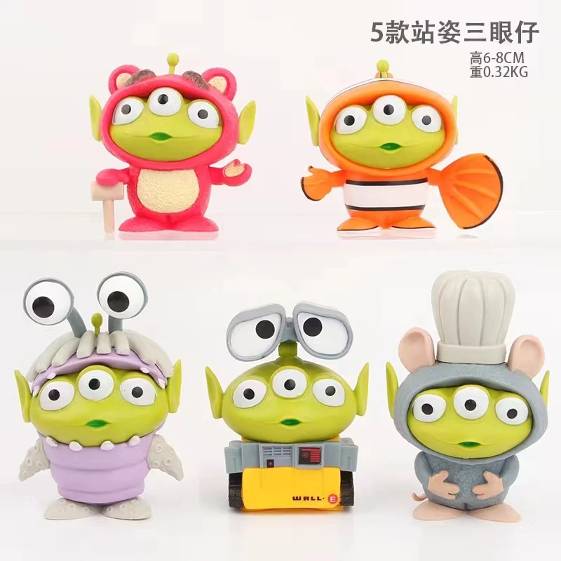 5 Pz/Set Toys Story Alien As Wall E Nemo Action Figure Toys 6-8Cm