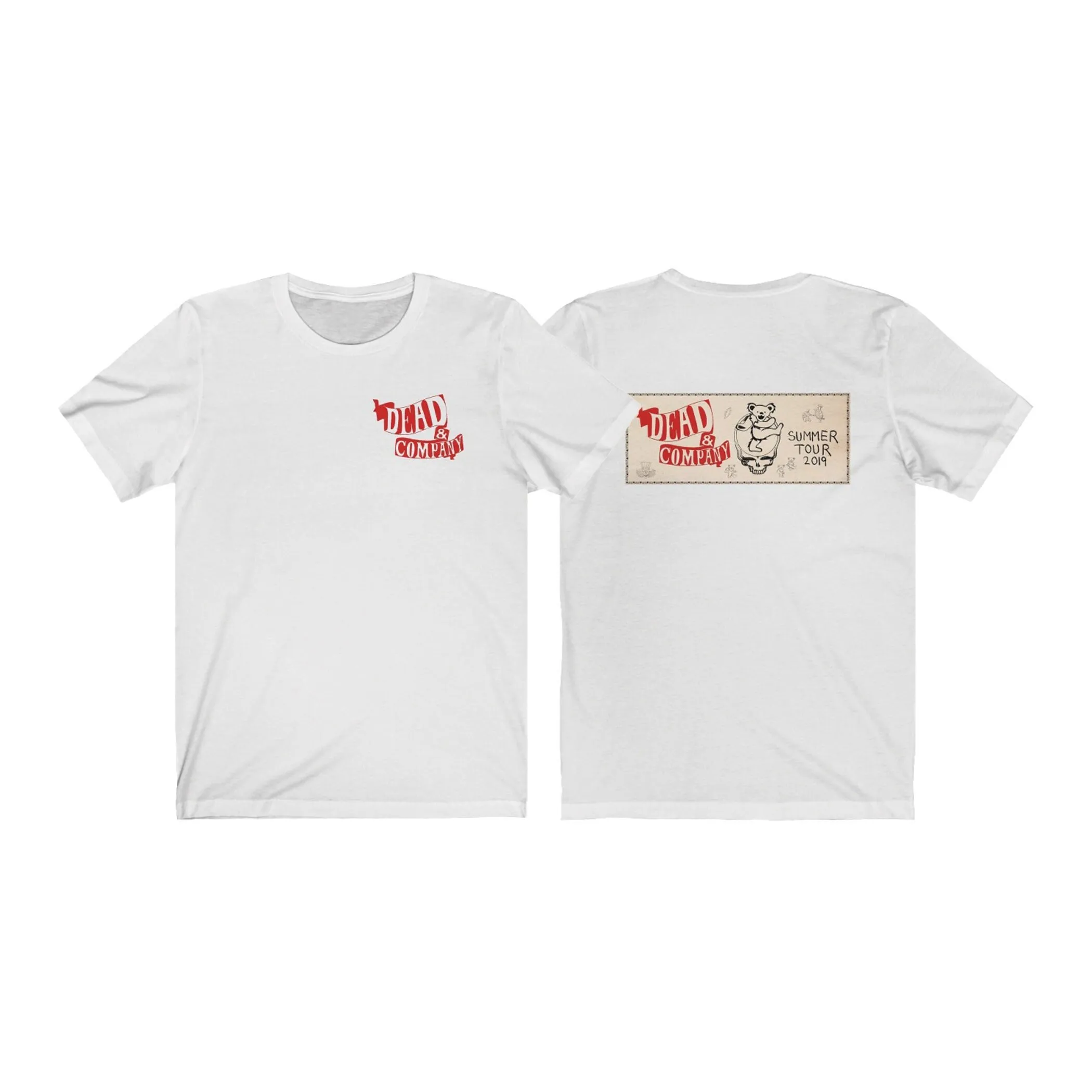 T-Shirt Vintage Dead Company 2019 Summer Tour/Grateful Dead / Grateful Dead Rock Band/Camicia Unisex