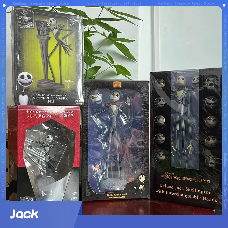 The Nightmare Before Christmas Jack Skellington Action Figure 12 Face Jack Jack Chair Version Model Toys Regalo Di Compleanno Per Bambini