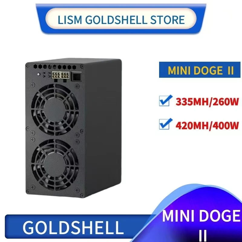 Nuovo Goldshell Mini Doge 2 Miner 420M Hashrate Ltc Doge Coin Miner Rete Silenziosa Goldshell Mini Doge Ii Da Mini Doge