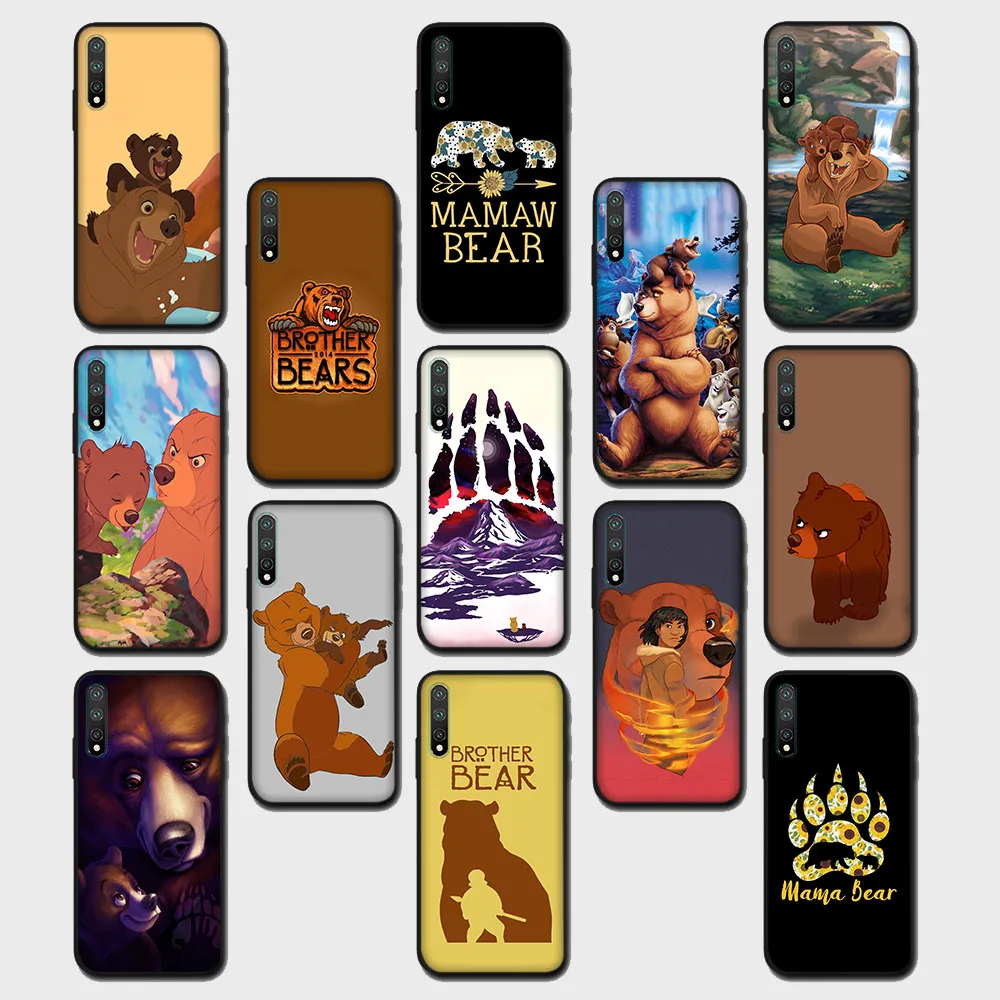 Custodia Nera Brother Bear Per Xiaomi Redmi Note 10 10A 10C 10T 10S 12 Pro Max