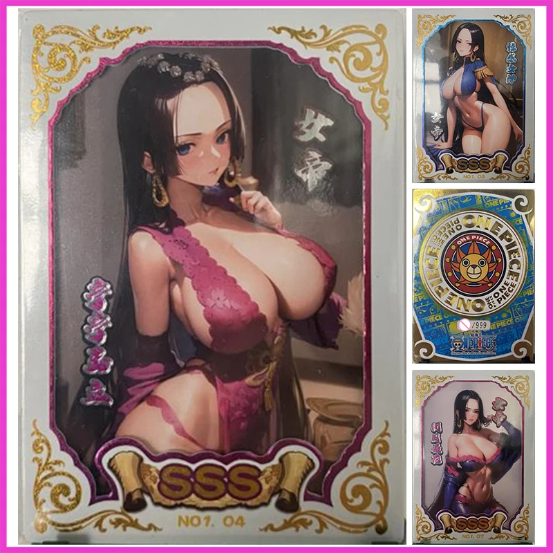 Anime One Piece Rare Limited Sss Foil Stamping Laser Rifrazione Foil Boa Hancock Toys For Boys Carta Da Collezione Regalo Di Compleanno