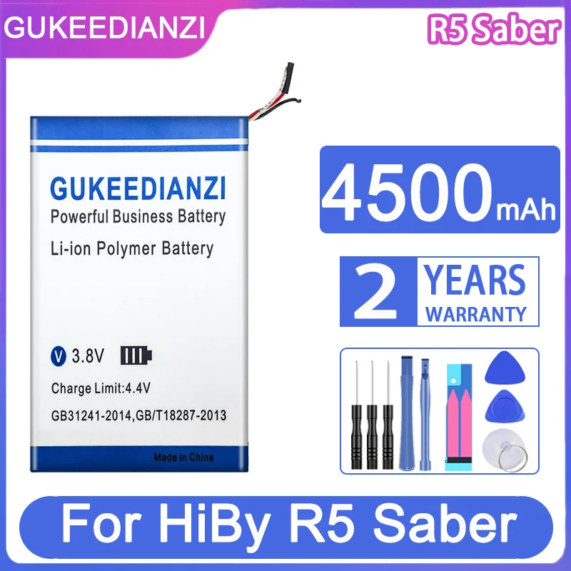 Gukeedianzi Batteria Di Ricambio 2300Mah/4500Mah Per Hiby R5 Saber R5S R3 Pro