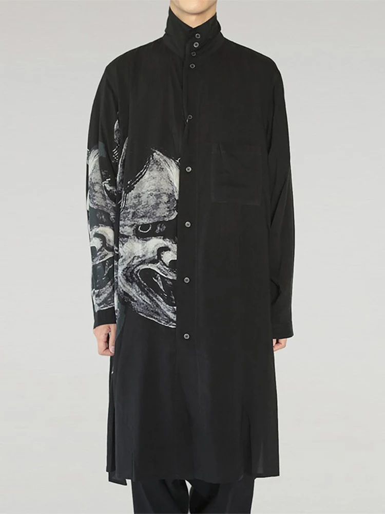 Yamamoto-Style Homme Prajna Camicia Da Uomo Abbigliamento Unisex Owen Camicie Per Uomo Abbigliamento Taglie Forti Camicie E Camicette