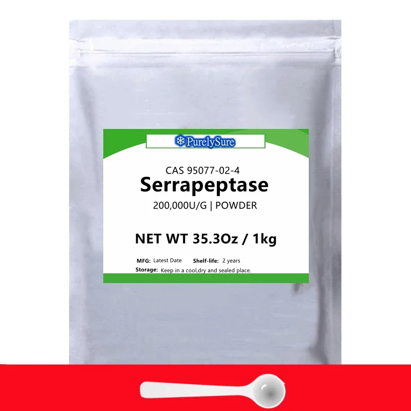 50G-1000G Serrapeptase,200000U/G, Vendita Diretta In Fabbrica