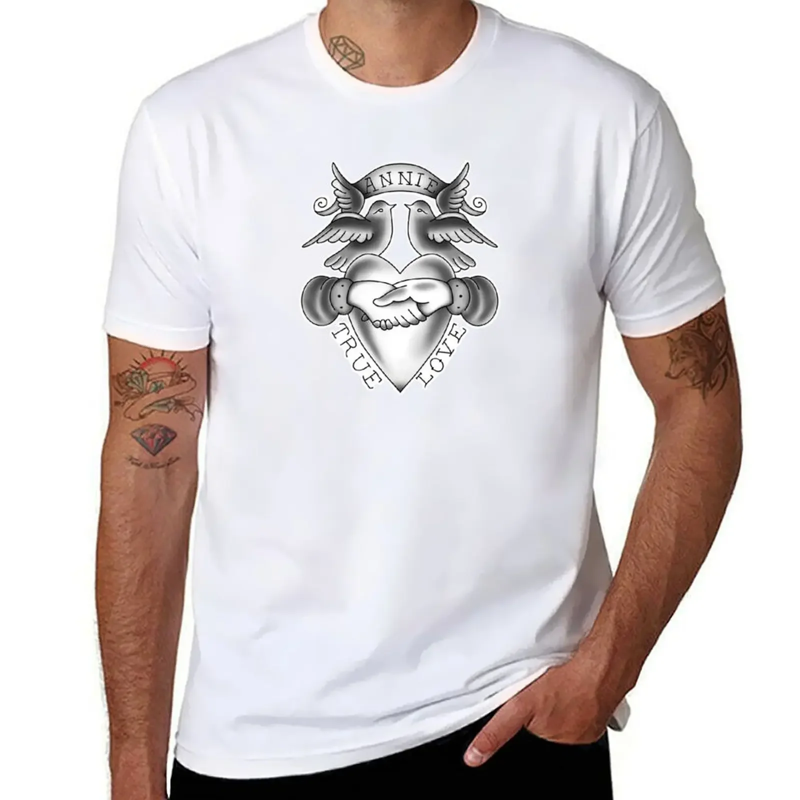 Camicetta T-Shirt Tatuaggio Lippy Healy Vestiti Carini Magliette Da Uomo