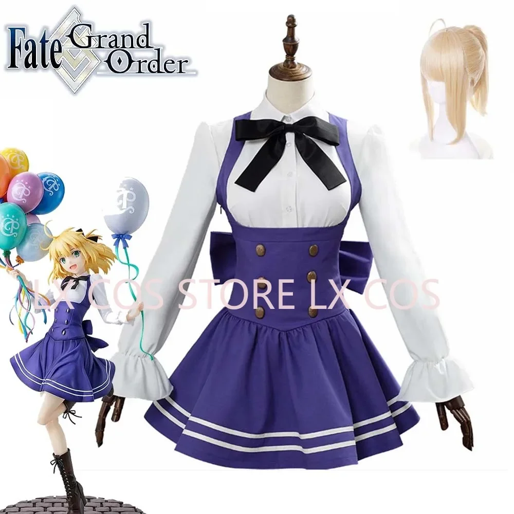 Fate/Grand Order Fgo Saber Altria Pendragon Lily Costume Cosplay Natale Capodanno Abbigliamento Halloween Outfit