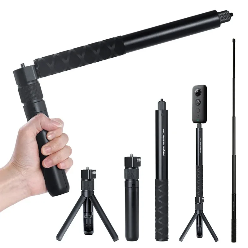 Per Insta360 Bullet Time Selfie Stick Invisibile Per Insta360 X3/R/Evo/One X2/Rs/Go 2 Accessorio Per Selfie Stick In Lega Di Alluminio