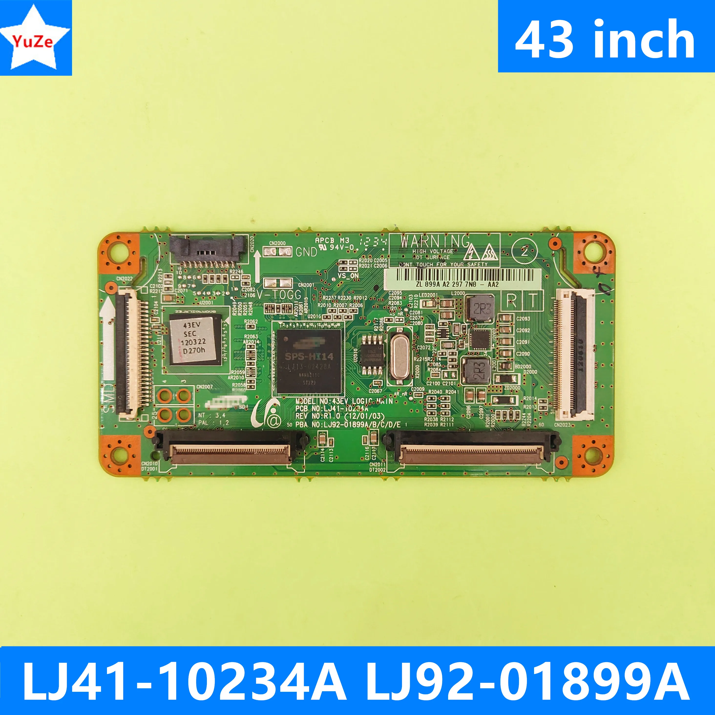 Lj41-10234A Lj92-01899A T-Con Board Per 43 ''43 Pollici Muslimexmuslimexmuslimah Tv Logic Board
