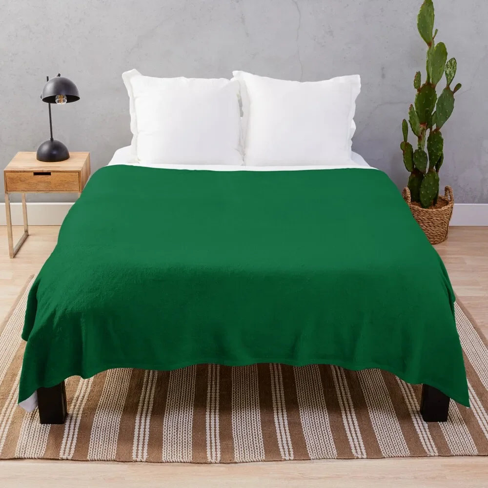 Pure Forest Green-Prezzo Più Basso Sul Sito Coperta Per Capelli Morbida Plaid Ponderata Dormitorio Essentials Coperte