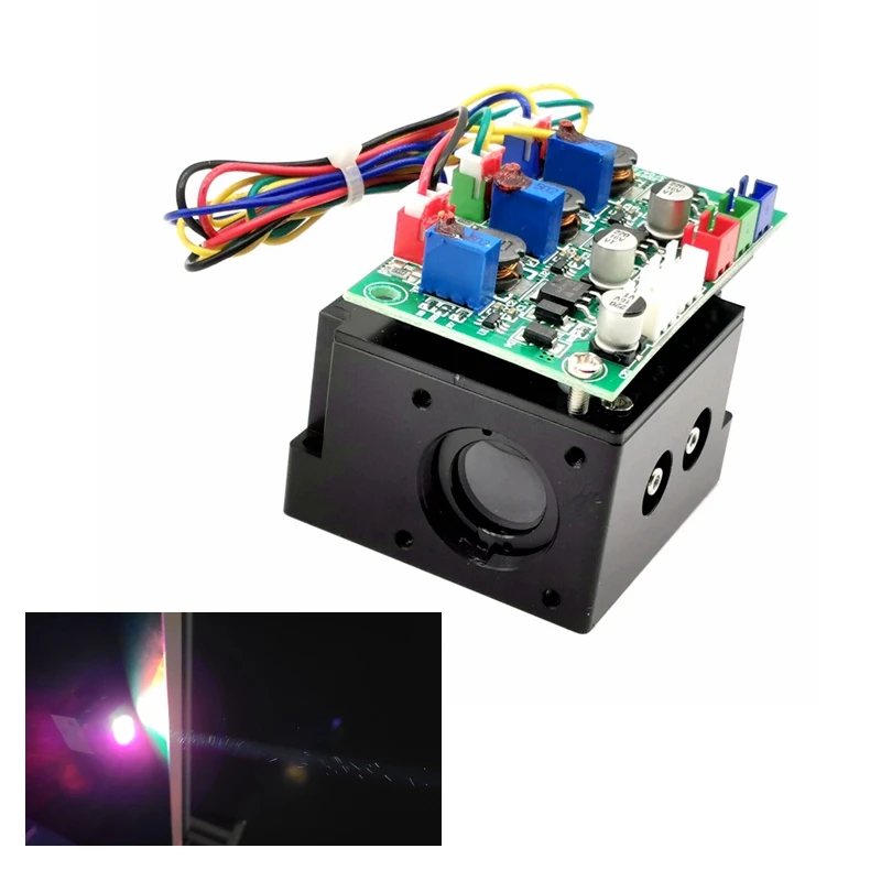 Modulo Laser Rgb 2W Fat Beam Laser A Luce Bianca Ttl + Analogico