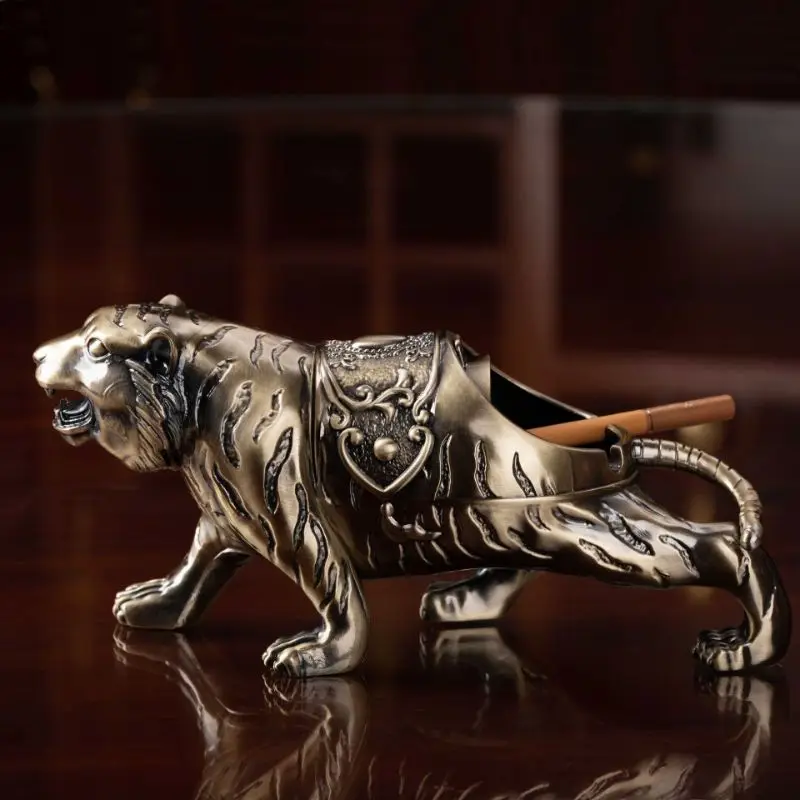 Creative High Quality Metal Ashtray Cigarette Holder Office Home Decoration Ornaments Desktop Storage Smoking Accessories Gifts