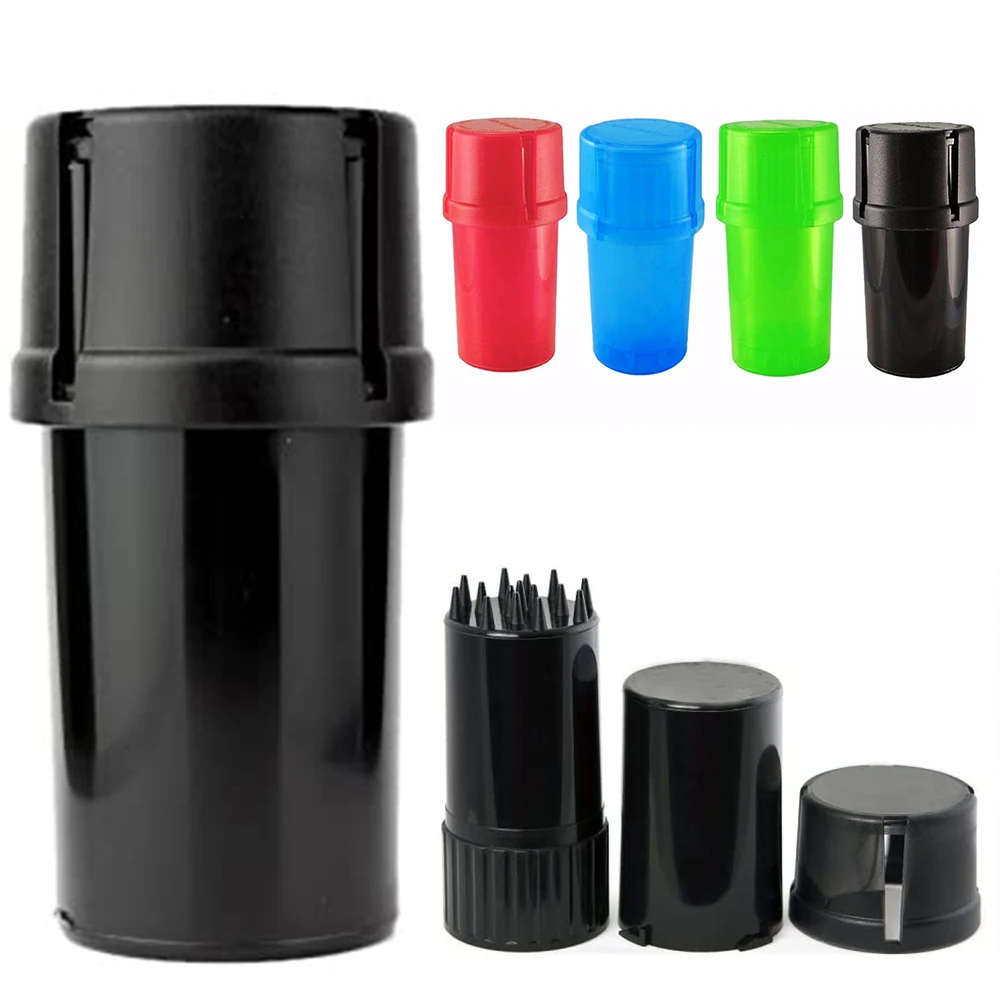 1 Pz 4 Colori Plastica Smerigliatrice 40Mm Diametro Tabacco Herb Crusher Storage Case Box Grinders Smoke Pipe Accessori Per Sigarette