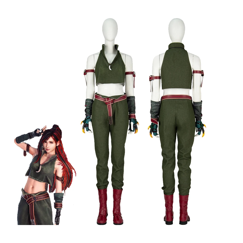 Game Final Fantasy Ⅸ Outfit Tifa Lockhart Costume Cosplay Ff9 Tifa Lockhart Halloween Carnival Party Per Donne Adulte Cos Suit