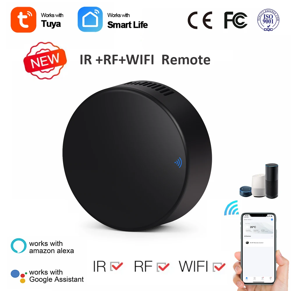 Tuya Smart Ir Rf Telecomando Wifi Smart Home Per Condizionatore D'Aria Tutta La Tv Lg Tv Funziona Con Google Home Alexa