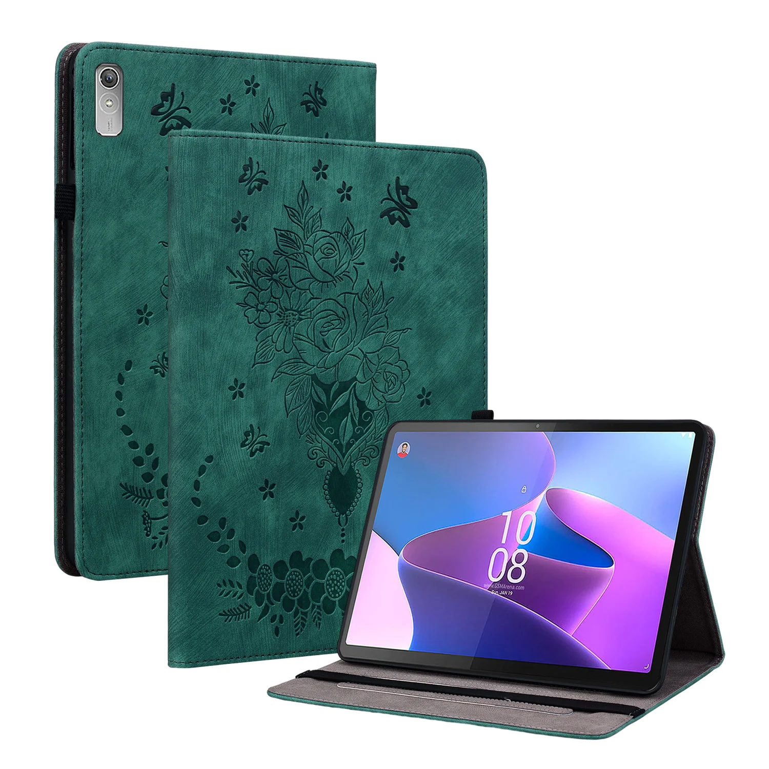 Rose Flower Wallet Card Tablet Cover Per Lenovo Xiaoxin Pad Plus 11.5 2023 Per Lenovo Tab P11 Gen2 11.5 2022 Tb-350Fu Case