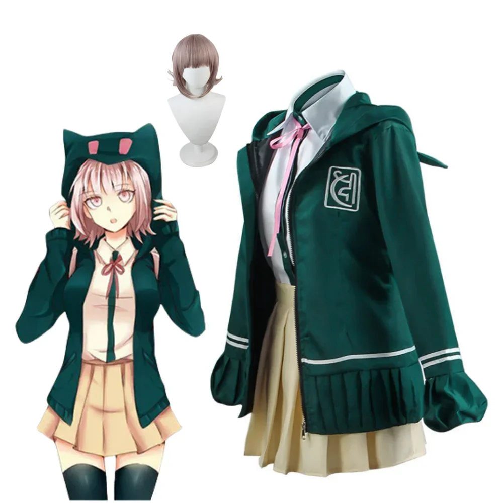 Gioco Danganronpa V3 Nanami Chiaki Costume Cosplay Parrucca Imposta Gioco Per Donna Uomo Vestiti Da Festa